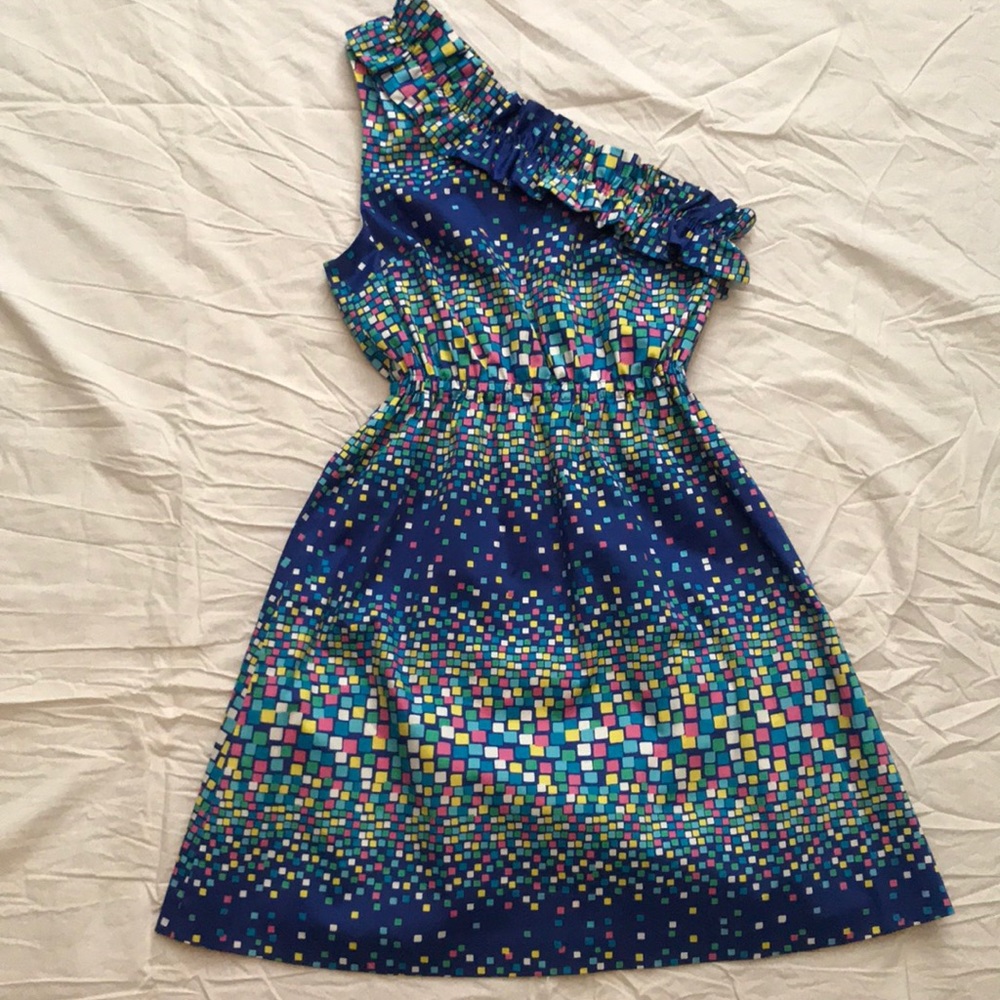 Ellen & Ollie Ruffled One Shoulder Dress